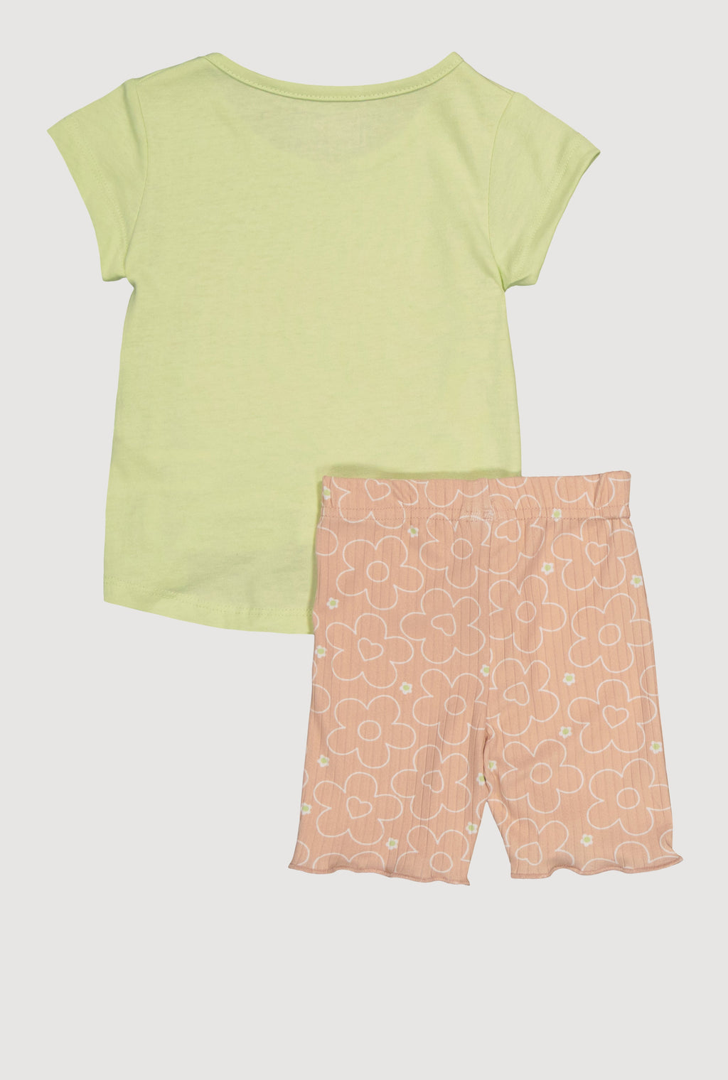 Toddler Girls Mamas Little Bestie Glitter Tee and Shorts
