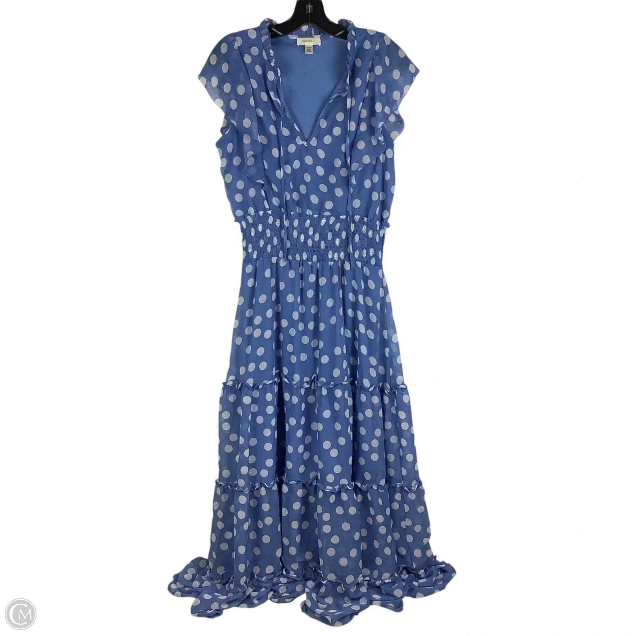 Dress Party Long By Clothes Mentor In Polkadot Pattern, Size: M