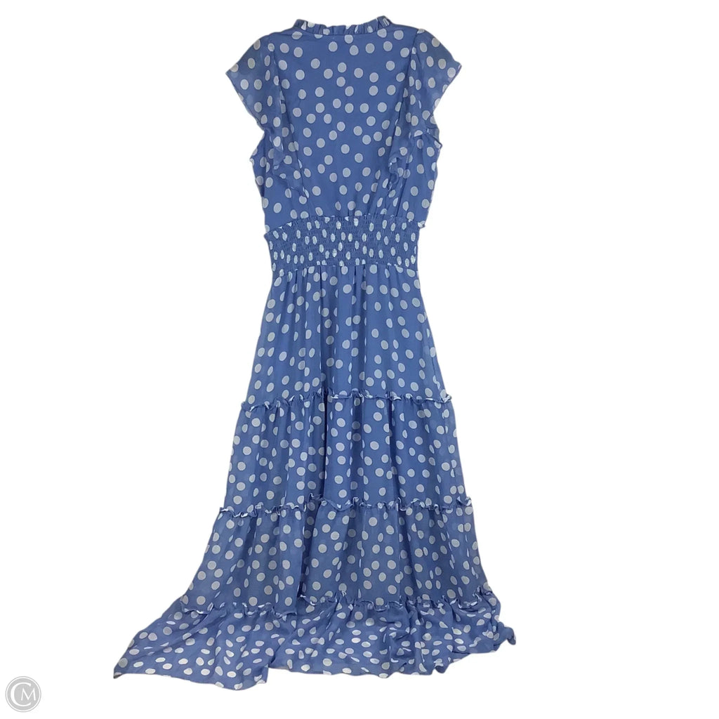 Dress Party Long By Clothes Mentor In Polkadot Pattern, Size: M
