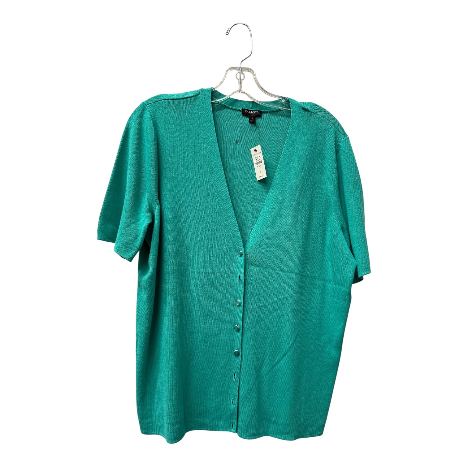 Sweater Ss By Talbots In Green, Size:1X